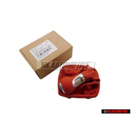 Original Audi Gearstick Knob With Boot For Lever (Leather) Red - 8X0064231A 8ZP