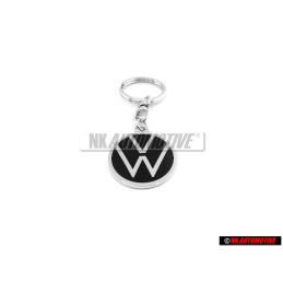 Original VW Enamel New Logo Metal Keychain Keyring Keytag - 000087010BR