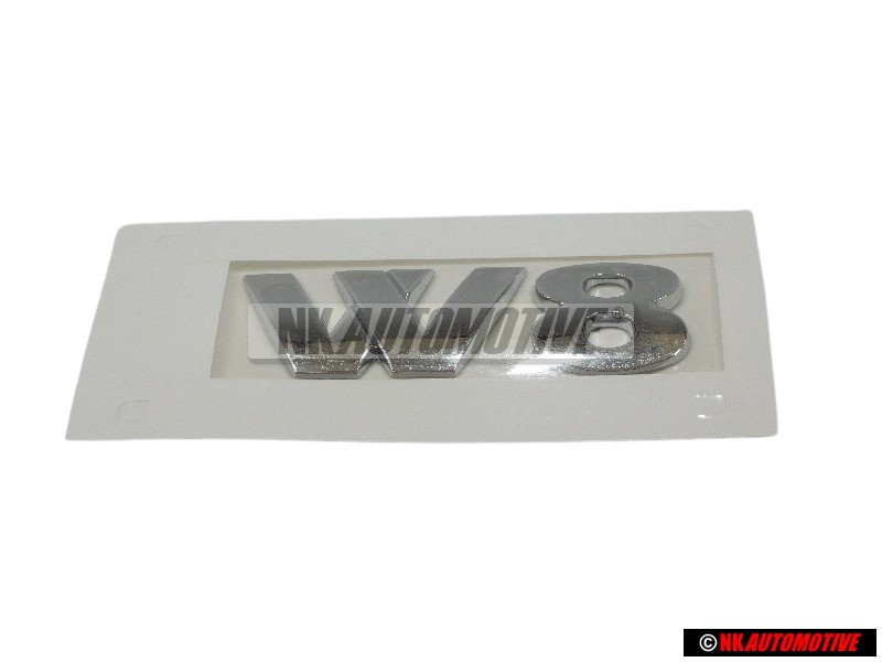 Original VW Passat W8 Rear Boot Badge Emblem Chrome - 3B0853675R 739