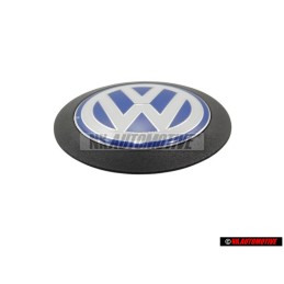 Original VW Engine Cover Badge Emblem Blue/White - 038103940F
