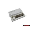 Original VW New Logo Metal Leather Keychain Keyring Keytag - 000087010BMYPN