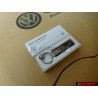 Original VW New Logo Metal Leather Keychain Keyring Keytag - 000087010BMYPN