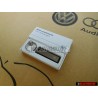 Original VW New Logo Metal Leather Keychain Keyring Keytag - 000087010BMYPN