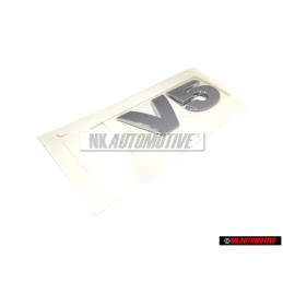 Original VW V5 Rear Trunk Boot Badge Emblem Chrome - 1J0853675D 739