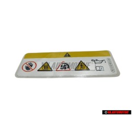 Original VW Warning Sticker - 701010002AA