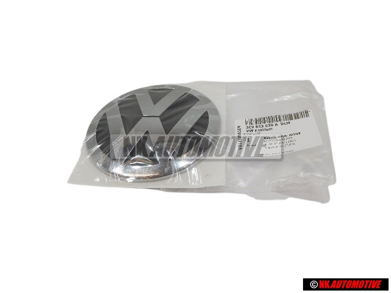 Original VW Rear Boot Badge Emblem Chrome - 3C9853630B ULM