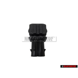Original VW 2 Pin Flat Connector Housing Male Terminal - 357972762