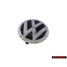 Original VW Front Grill Badge Emblem Black/Bright Chrome - 3C0853601A JZA