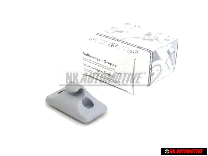Original VW Sun Visor Clip Grey Blue - 535857559 H50