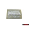 Original VW Sign Radio Coding - 893010020L