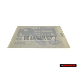 Original VW Sign Radio Coding - 893010020L