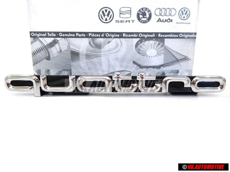 Original Audi QUATTRO Front Grill Badge Emblem Chrome - 8A0853736A 2ZZ