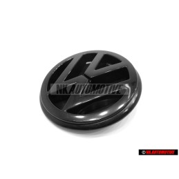 Original VW Rear Trunk Boot Badge Emblem Black - 357853601B 041