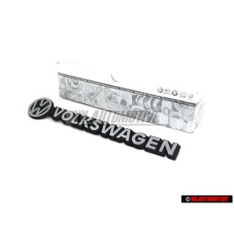 Original VW VOLKSWAGEN Rear Boot Badge Brushed Silver - 251853685A
