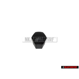 Original VW Anti Theft Wheel Bolt Cover Lug Nut Cap Black - 535601173C