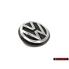 Original VW Rear Trunk Boot Badge Emblem Brushed Silver - 191853601B GX2