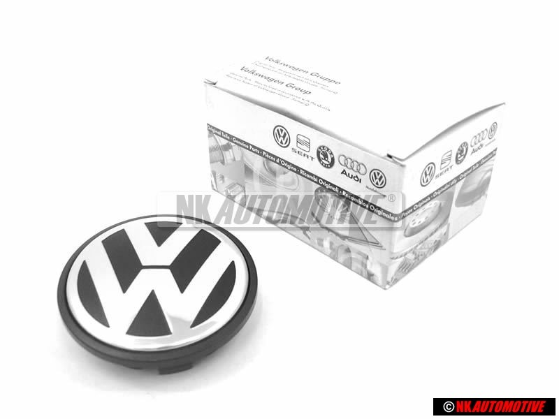 Original VW Alloy Wheel Centre Cap Black Anthracite - 7L6601149B RVC