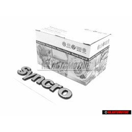 Original VW SYNCRO Rear Boot Badge Emblem Chrome - 7M0853675B Z10