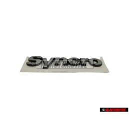 Original VW SYNCRO Rear Boot Badge Emblem Chrome - 7M0853675B Z10