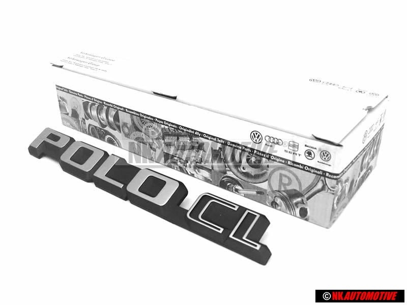 Original VW Notchback POLO CL Rear Boot Badge Emblem - 874853687A