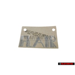 Original VW Film Lettering Titanium Silver Dark - 167853750E 3ZZ