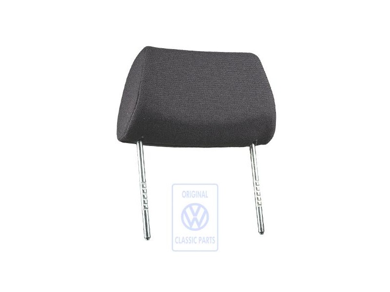 Original VW Head Restraint With Cover, Adjustable Grey Black - 191881901ASD02