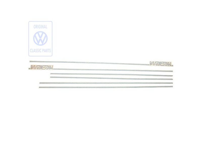 Original VW Trim Strip For Fender, Door, Side Panel - 191898524H AUD