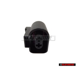 Original VW 2 Pin Flat Contact Housing Socket Plug Connector - 1J0973722
