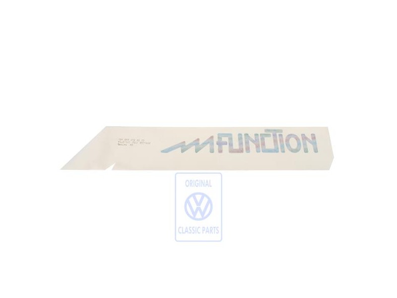 Original VW Film Lettering Green/Blue - 191853432S Z25