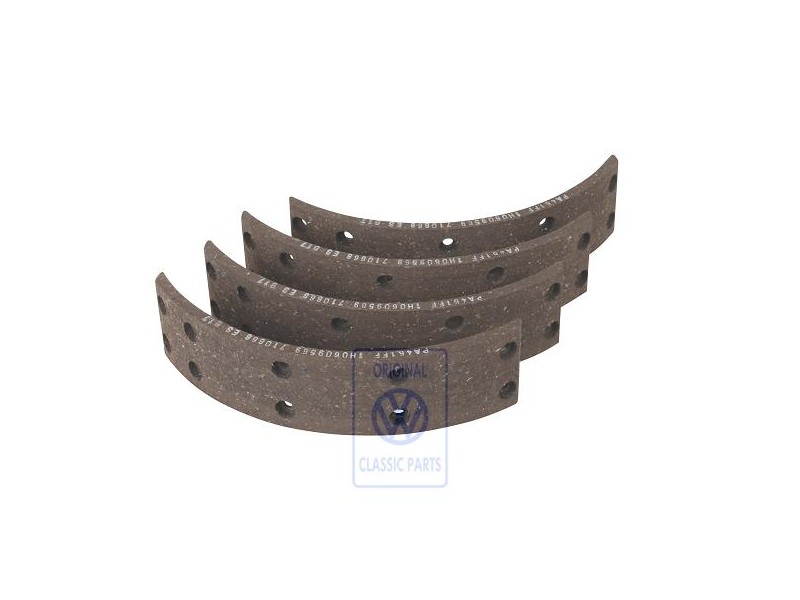 Original VW 1 Set: Brake Linings For Drum Brakes - 1H0698071