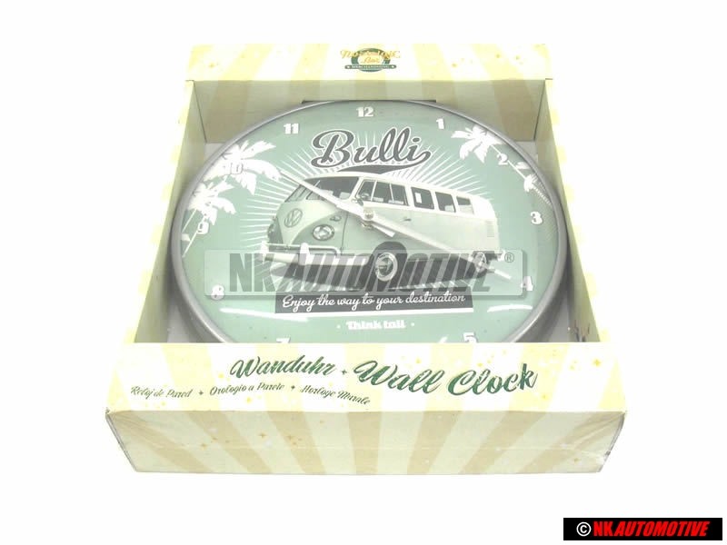 VW Classic Parts Clock Retro Vintage Bulli Bus 310mm - ZCP904331