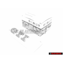 Original VW Rear Boot Badge Emblem Chrome - 6C0853675C 2ZZ
