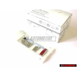 Original VW GTI Rear Boot Badge Chrome Red Self Adhesive - 1J0853675AHGQF