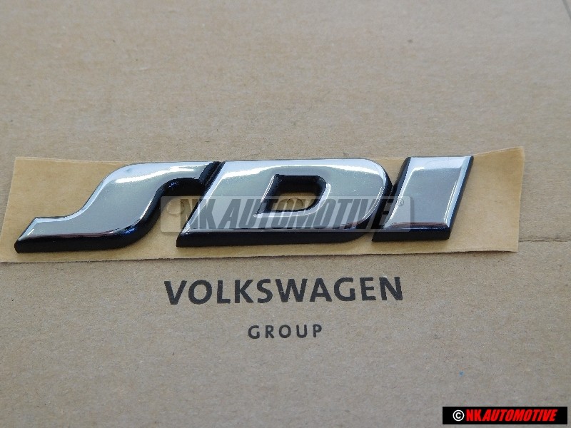 Original VW SDI Rear Badge Emblem Chrome - 1H0853675D Z10
