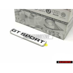 Original VW GT SPORT Side Badge Emblem Silver - 1J0853688 61E