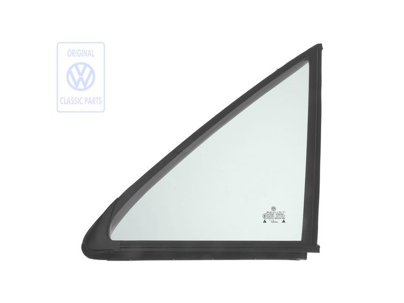 Original VW Fixed Door Window With Seal - 191845241