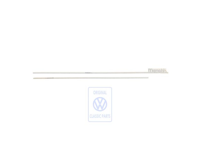 Original VW Trim Strip For Fender, Door, Side Panel Satin Black - 191898525C 4AT
