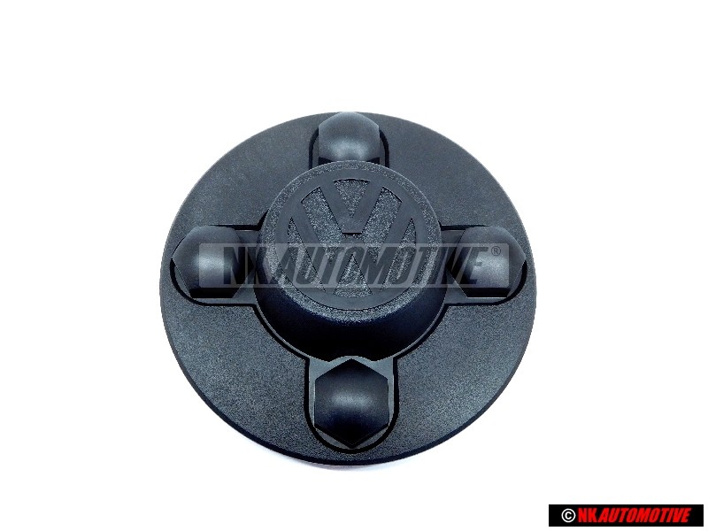 Original VW Hub Cap Satin Black - 1H0601171C 01C