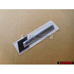Original Audi SUPERCHARGED Front Fender Side Badge Emblem - 4F0853601