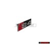 Original Audi S4 Front Grill Badge Emblem Black Chrome Red - 8D0853736E 2ZZ