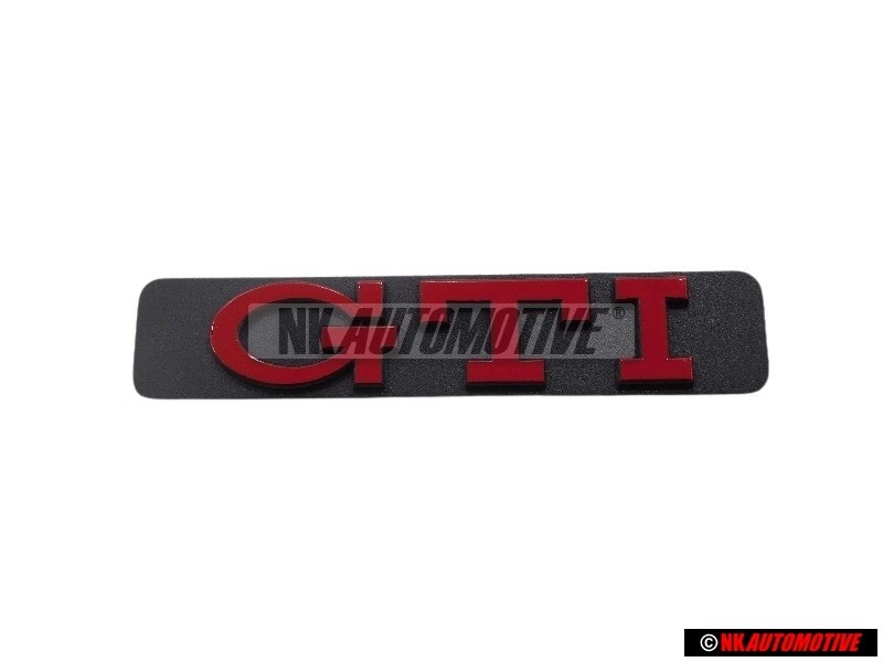Original VW GTI Side Badge Emblem Red - 1H6853714C QN5