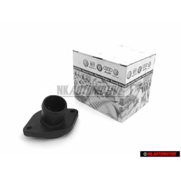 Original VW Thermostat Housing Cover Flange Pipe Union - 032121121J