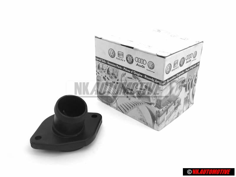 Original VW Thermostat Housing Cover Flange Pipe Union - 032121121J