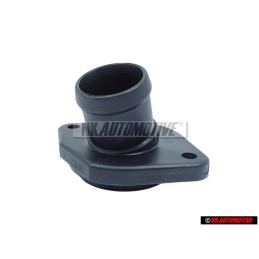Original VW Thermostat Housing Cover Flange Pipe Union - 032121121J