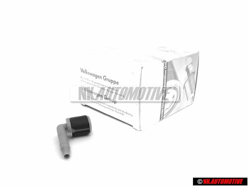 Original VW Windshield Washer Pump Connector Elbow Fitting - 1J0955665H