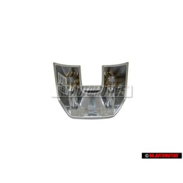 Original VW Steering Wheel R Badge Emblem Aluminium - 1K8419685B POP