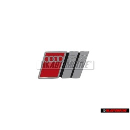Original Audi S6 Front Grill Badge Emblem Chrome Red - 4A5853736C 2ZZ
