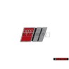 Original Audi S6 Front Grill Badge Emblem Chrome Red - 4A5853736C 2ZZ