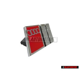 Original Audi S6 Front Grill Badge Emblem Chrome Red - 4A5853736C 2ZZ