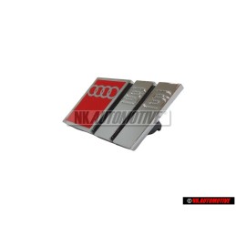Original Audi S6 Front Grill Badge Emblem Chrome Red - 4A5853736C 2ZZ